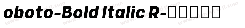 oboto-Bold Italic R字体转换